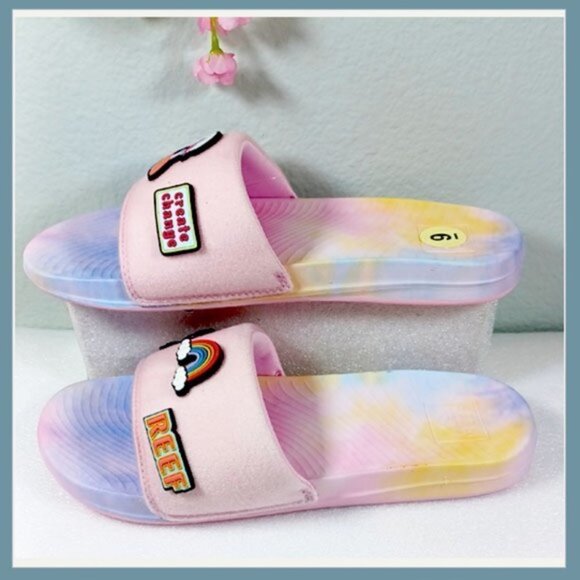 Pink Reef Patch Me Up Patch Me Up Size 9, Removable patches. Mix & Match Sandal - Picture 4 of 8